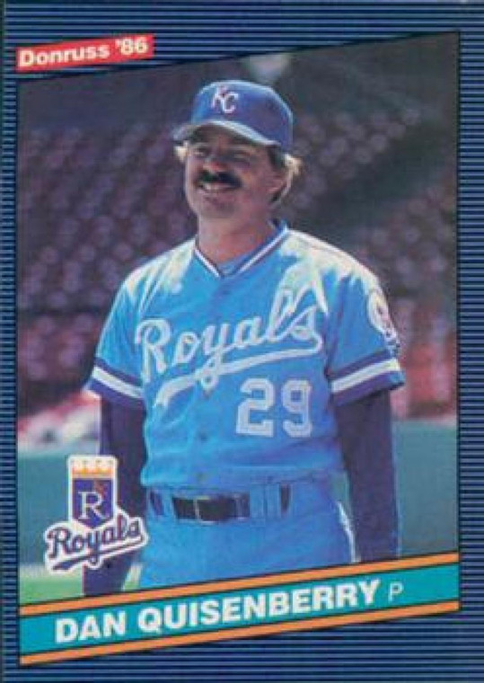 1986 Donruss #541 Dan Quisenberry NM-MT Kansas City Royals 