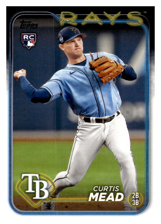 2024 Topps #82 Curtis Mead NM-MT RC Rookie Tampa Bay Rays 