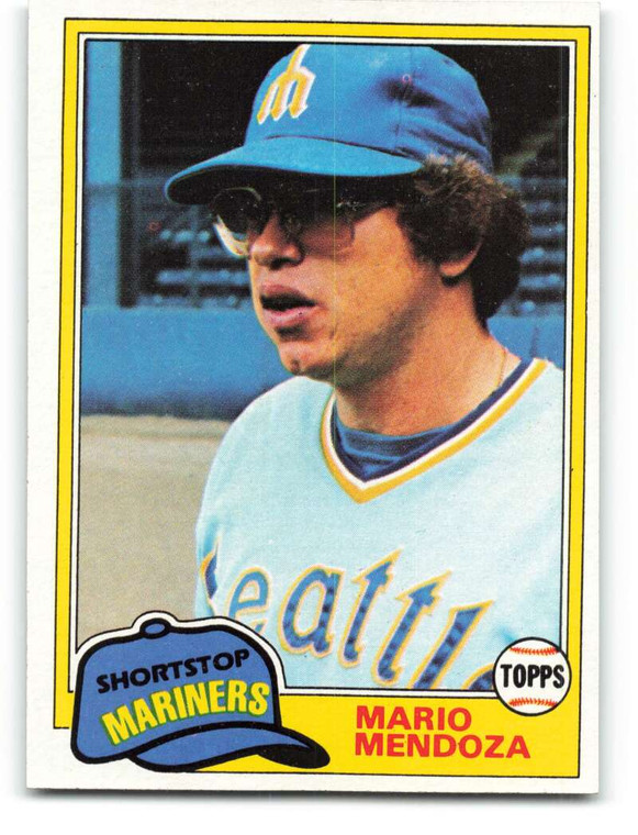 1981 Topps #76 Mario Mendoza VG Seattle Mariners 