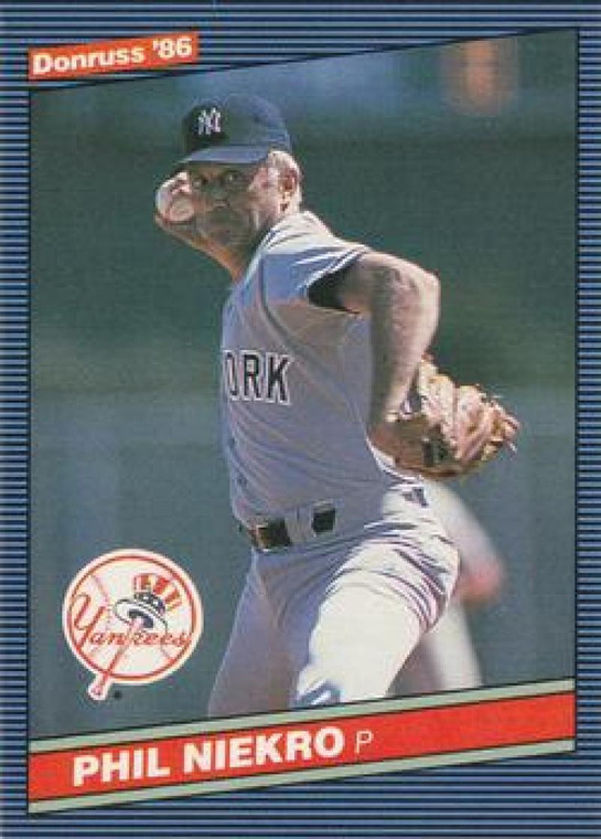 1986 Donruss #580 Phil Niekro NM-MT New York Yankees 