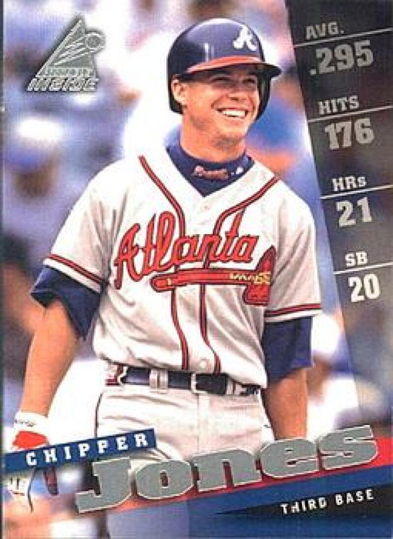 1998 Pinnacle Inside #10 Chipper Jones NM-MT Atlanta Braves 