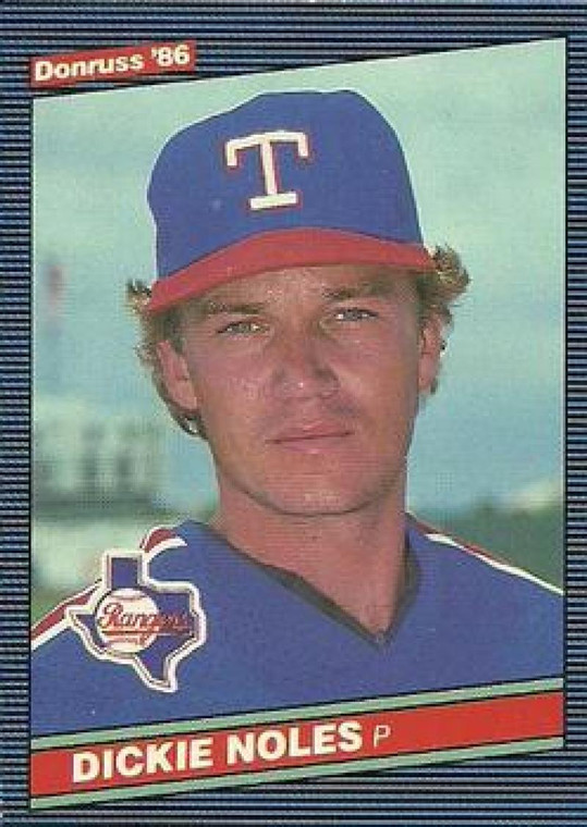 1986 Donruss #587 Dickie Noles NM-MT Texas Rangers 