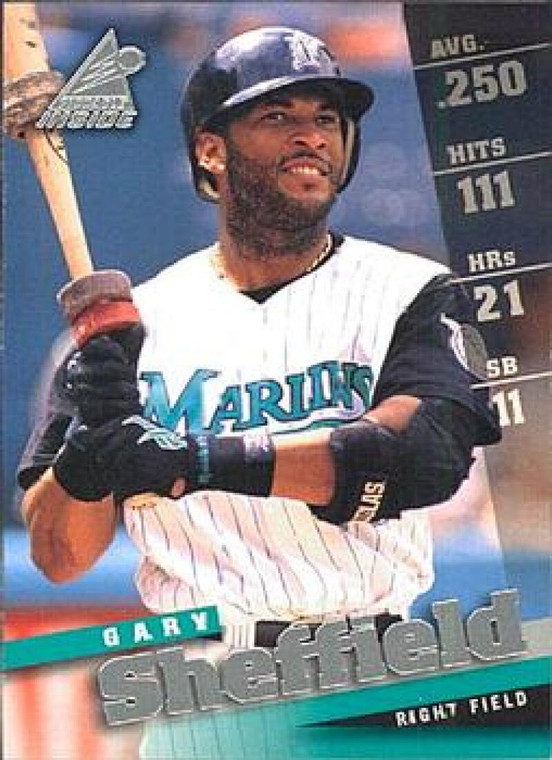 1998 Pinnacle Inside #22 Gary Sheffield NM-MT Florida Marlins 