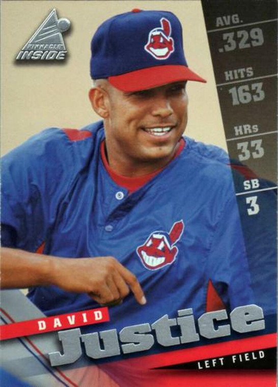 1998 Pinnacle Inside #23 David Justice NM-MT Cleveland Indians 