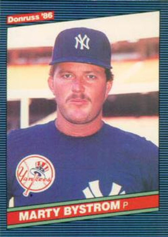 1986 Donruss #591 Marty Bystrom NM-MT New York Yankees 