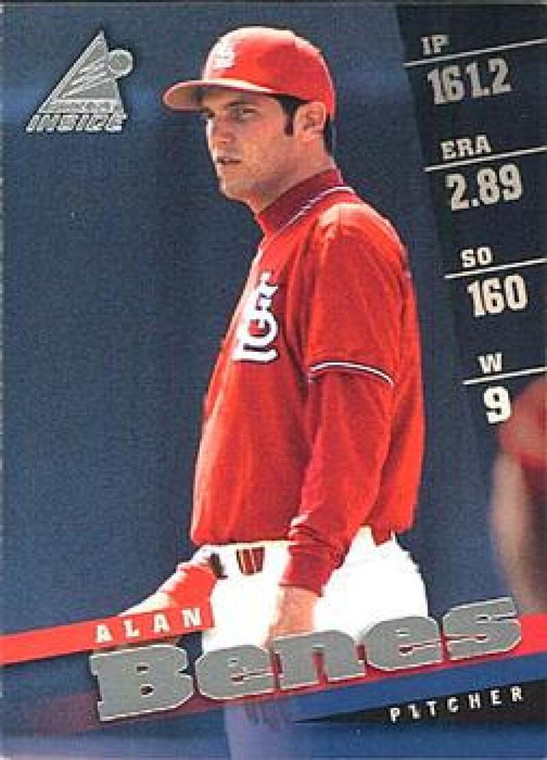 1998 Pinnacle Inside #66 Alan Benes NM-MT St. Louis Cardinals 