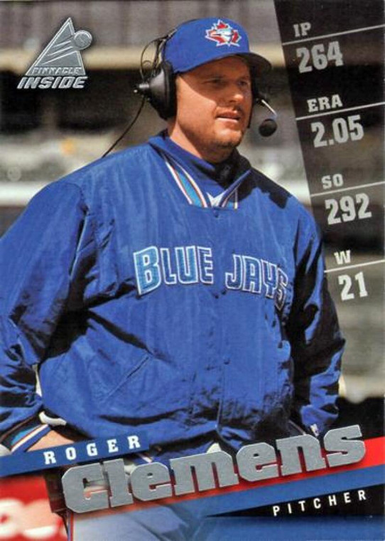 1998 Pinnacle Inside #86 Roger Clemens NM-MT Toronto Blue Jays 