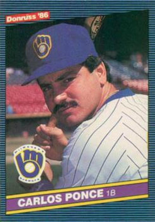 1986 Donruss #595 Carlos Ponce NM-MT Milwaukee Brewers 