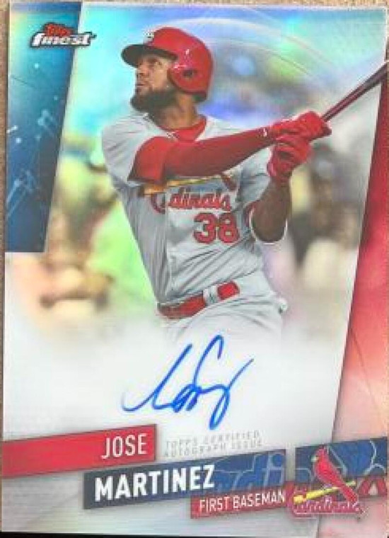 Jose Martinez Autographed 2019 Topps Finest - Finest Autographs #FA-JM AU
