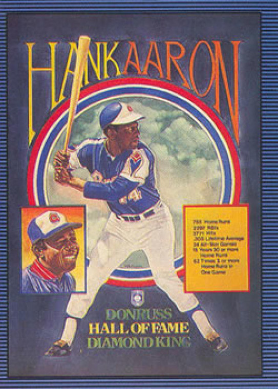 1986 Donruss #602 Hank Aaron Puzzle NM-MT Atlanta Braves 