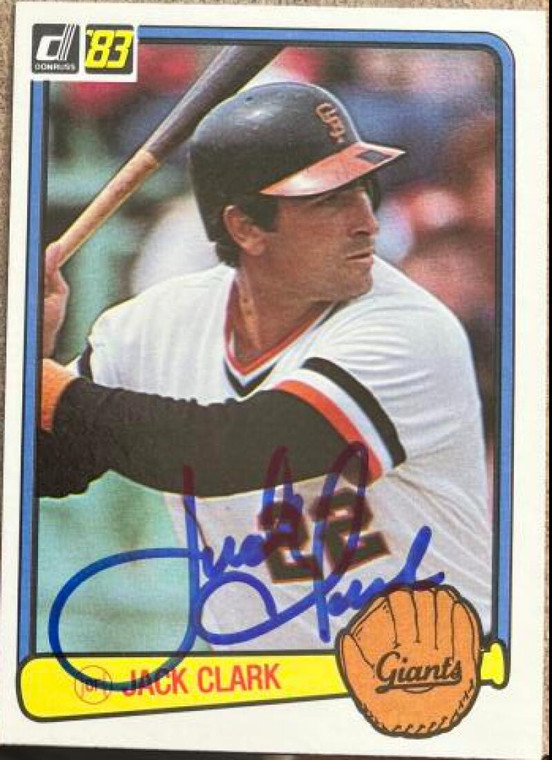 Jack Clark Autographed 1983 Donruss #222