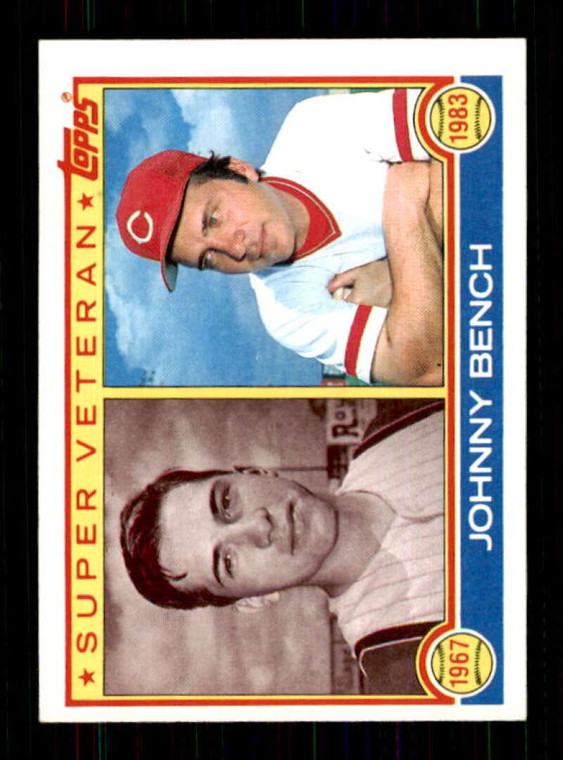 1983 Topps #61 Johnny Bench SV VG Cincinnati Reds 