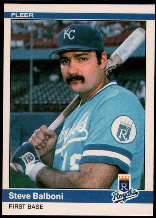 1984 Fleer Update #6 Steve Balboni NM Kansas City Royals 