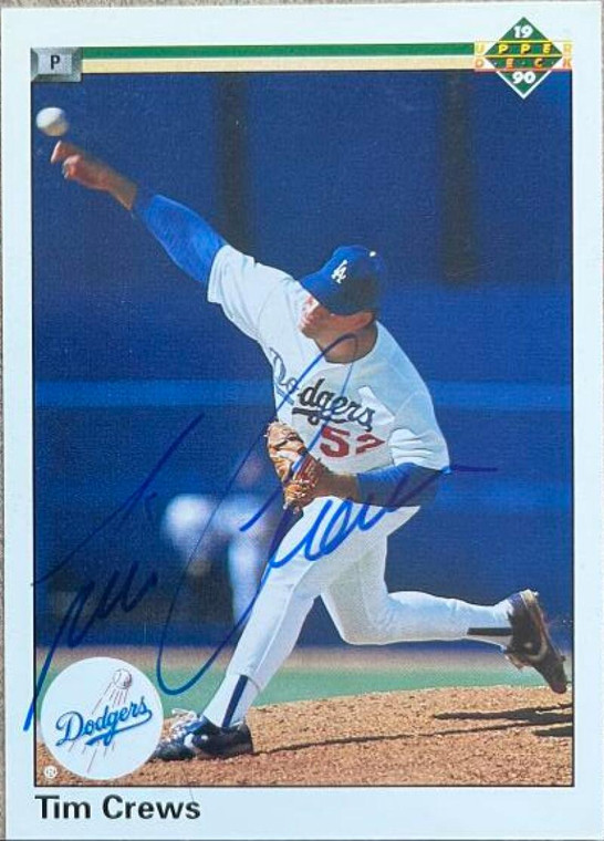 Tim Crews Autographed 1990 Upper Deck #670