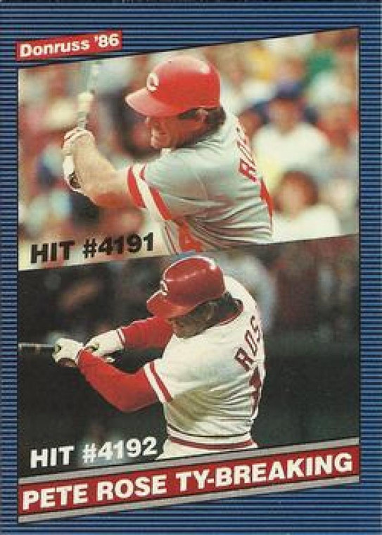 1986 Donruss #644 Pete Rose RB NM-MT Cincinnati Reds 