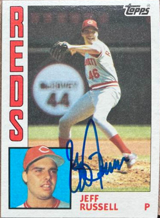 Jeff Russell Autographed 1984 Topps #270 Rookie Card