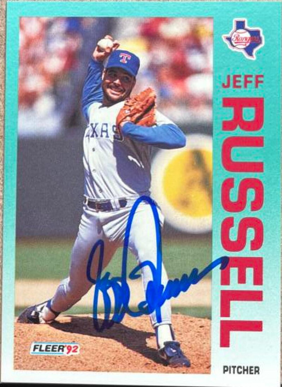 Jeff Russell Autographed 1992 Fleer #319