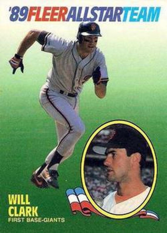 1989 Fleer All Stars #3 Will Clark NM/MT San Francisco Giants 