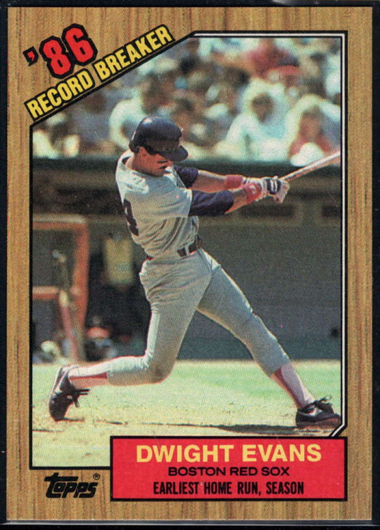 1987 Topps #3 Dwight Evans RB NM-MT Boston Red Sox 