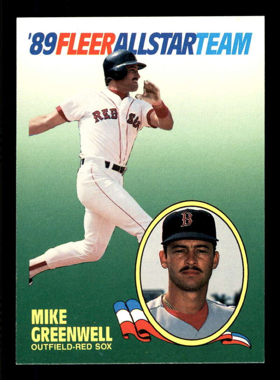 1989 Fleer All Stars #6 Mike Greenwell NM/MT Boston Red Sox 