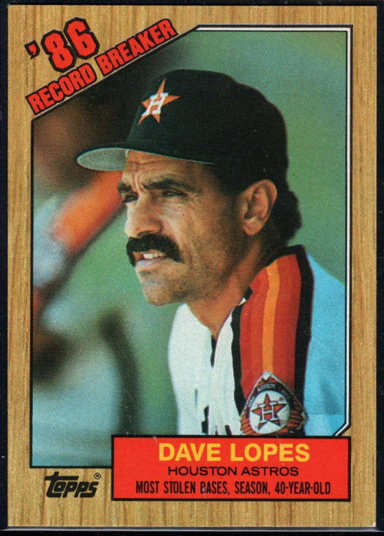 1987 Topps #4 Davey Lopes RB NM-MT Houston Astros 