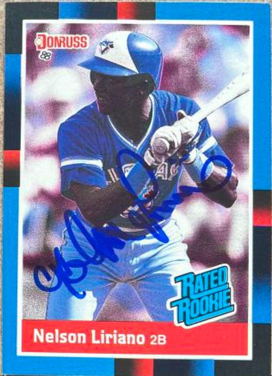 Nelson Liriano Autographed 1988 Donruss #32 RC 