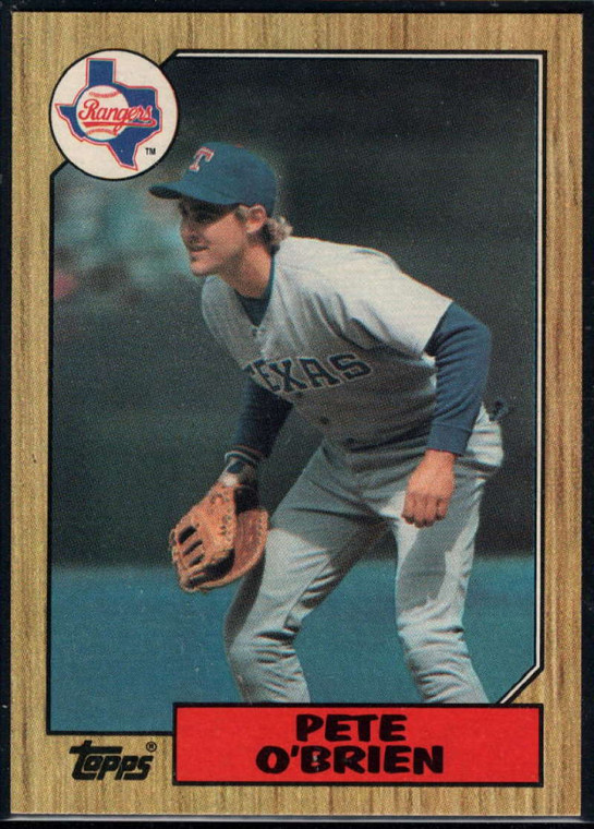 1987 Topps #17 Pete O'Brien NM-MT Texas Rangers 