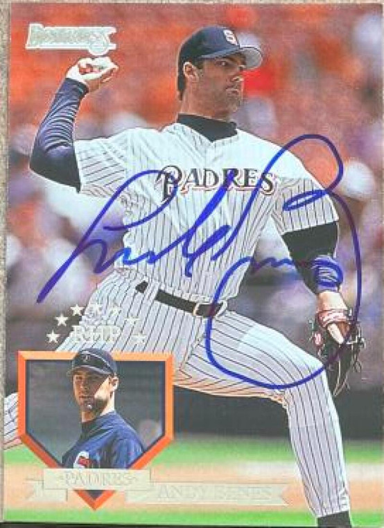 Andy Benes Autographed 1995 Donruss #336 San Diego Padres Card