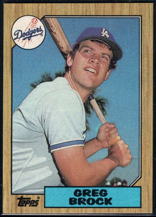 1987 Topps #26 Greg Brock NM-MT Los Angeles Dodgers 