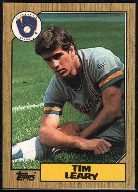 1987 Topps #32 Tim Leary NM-MT Milwaukee Brewers 