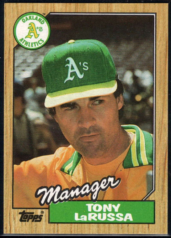 1987 Topps #68 Tony LaRussa MG NM-MT Oakland Athletics 