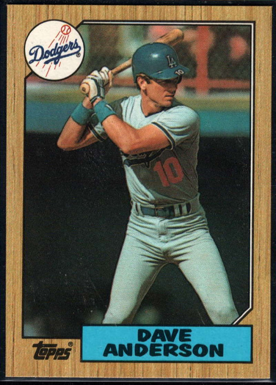 1987 Topps #73 Dave Anderson NM-MT Los Angeles Dodgers 