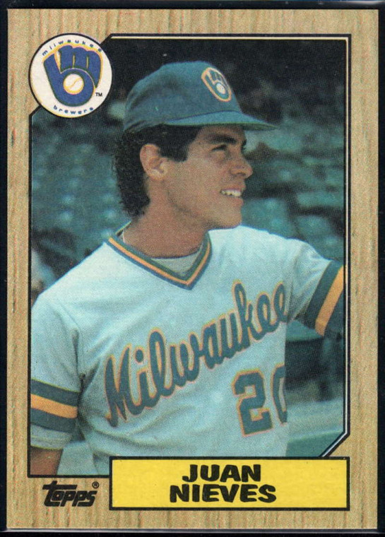 1987 Topps #79 Juan Nieves NM-MT Milwaukee Brewers 