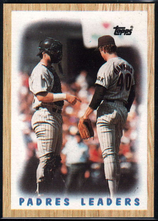1987 Topps #81 Terry Kennedy/Andy Hawkins Padres Leaders NM-MT San Diego Padres 