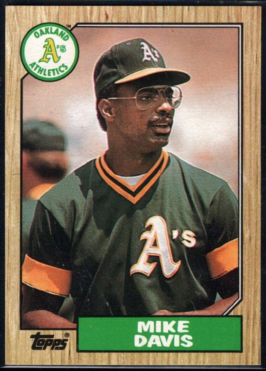 1987 Topps #83 Mike Davis NM-MT Oakland Athletics 