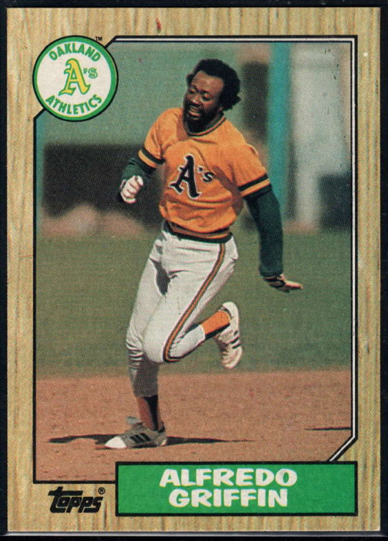 1987 Topps #111 Alfredo Griffin NM-MT Oakland Athletics 