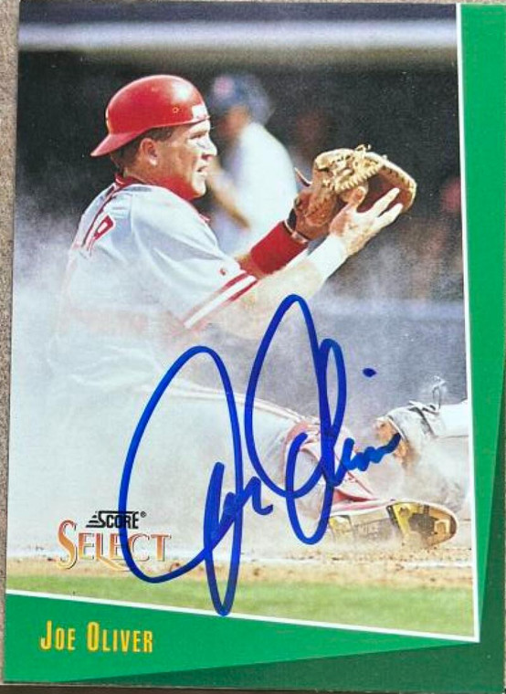 Joe Oliver Autographed 1993 Score Select #235