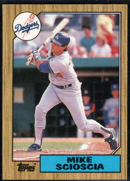 1987 Topps #144 Mike Scioscia NM-MT Los Angeles Dodgers 