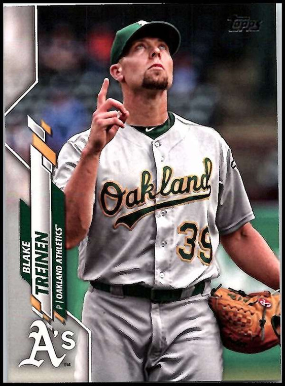 2020 Topps #92 Blake Treinen NM-MT Oakland Athletics 
