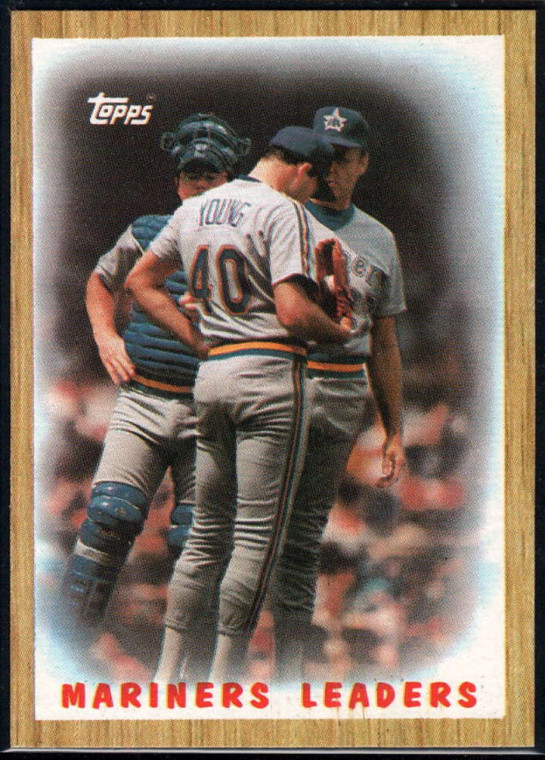 1987 Topps #156 Bob Kearney/Matt Young Mariners Team NM-MT Seattle Mariners 