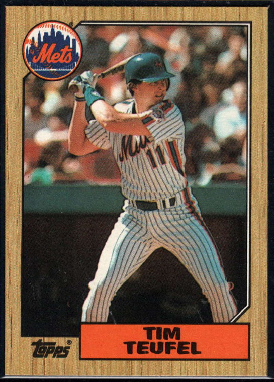 1987 Topps #158 Tim Teufel NM-MT New York Mets 