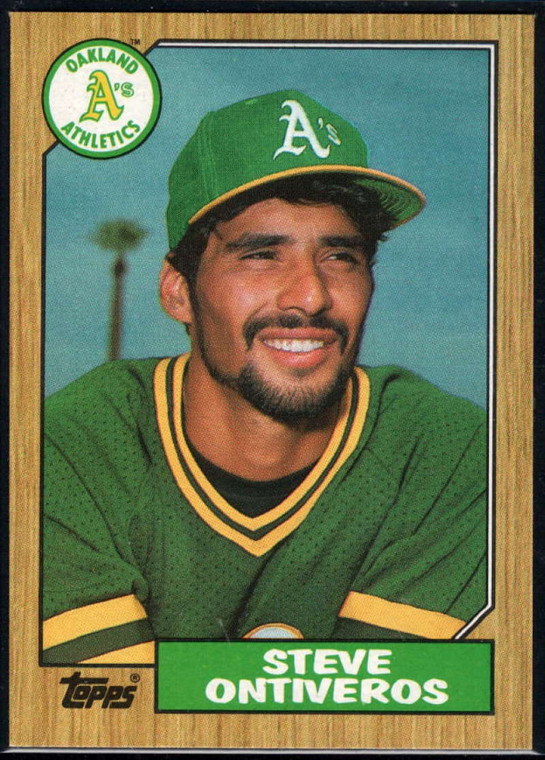 1987 Topps #161 Steve Ontiveros NM-MT Oakland Athletics 