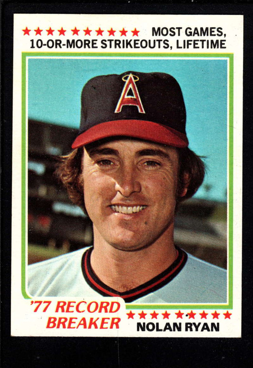 1978 Topps #6 Nolan Ryan RB VG California Angels 