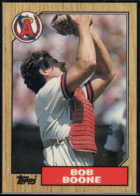 1987 Topps #166 Bob Boone NM-MT California Angels 