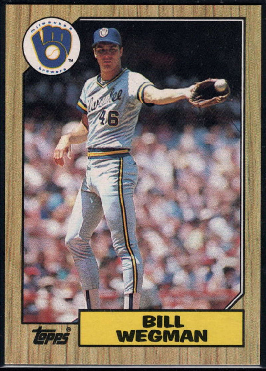 1987 Topps #179 Bill Wegman NM-MT Milwaukee Brewers 