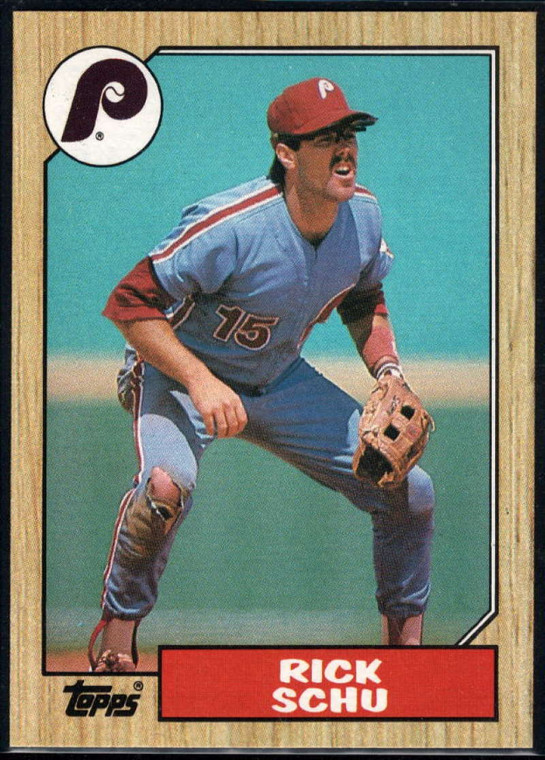 1987 Topps #209 Rick Schu NM-MT Philadelphia Phillies 