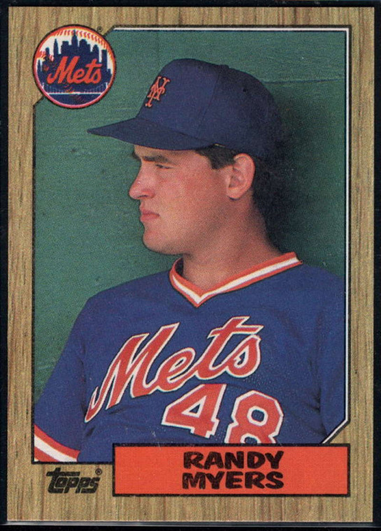 1987 Topps #213 Randy Myers NM-MT RC Rookie New York Mets 