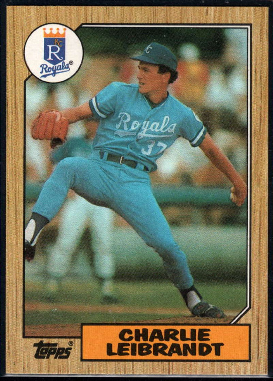 1987 Topps #223 Charlie Leibrandt NM-MT Kansas City Royals 