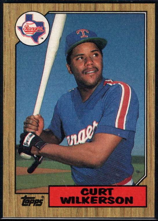 1987 Topps #228 Curtis Wilkerson NM-MT Texas Rangers 