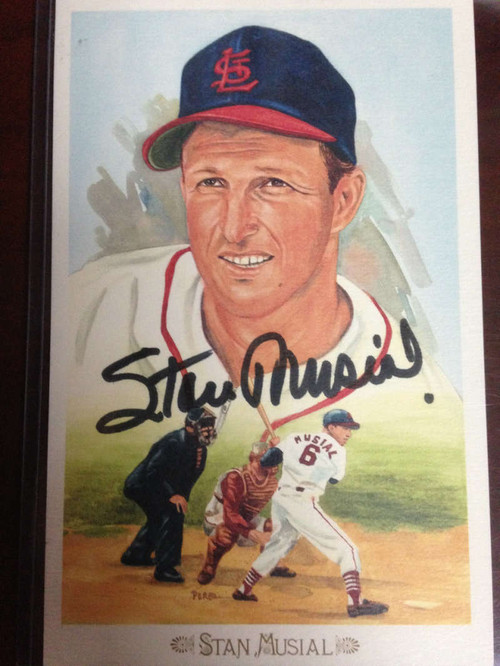 Stan Musial Autographed Stan the Man Postcard at 's Sports